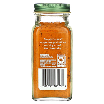 Simply Organic, Turmeric, 2.38 oz (67 g)