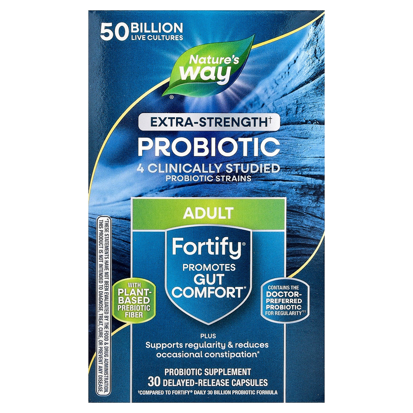 Nature's Way, Fortify®, Probiotic, Adult, 50 Billion, 30 Delayed Release Capsules