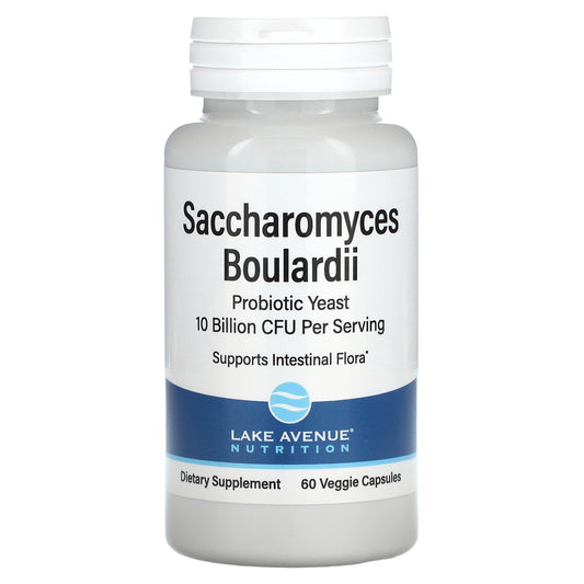 Lake Avenue Nutrition, Saccharomyces Boulardii, 10 Billion CFU, 60 Veggie Capsules