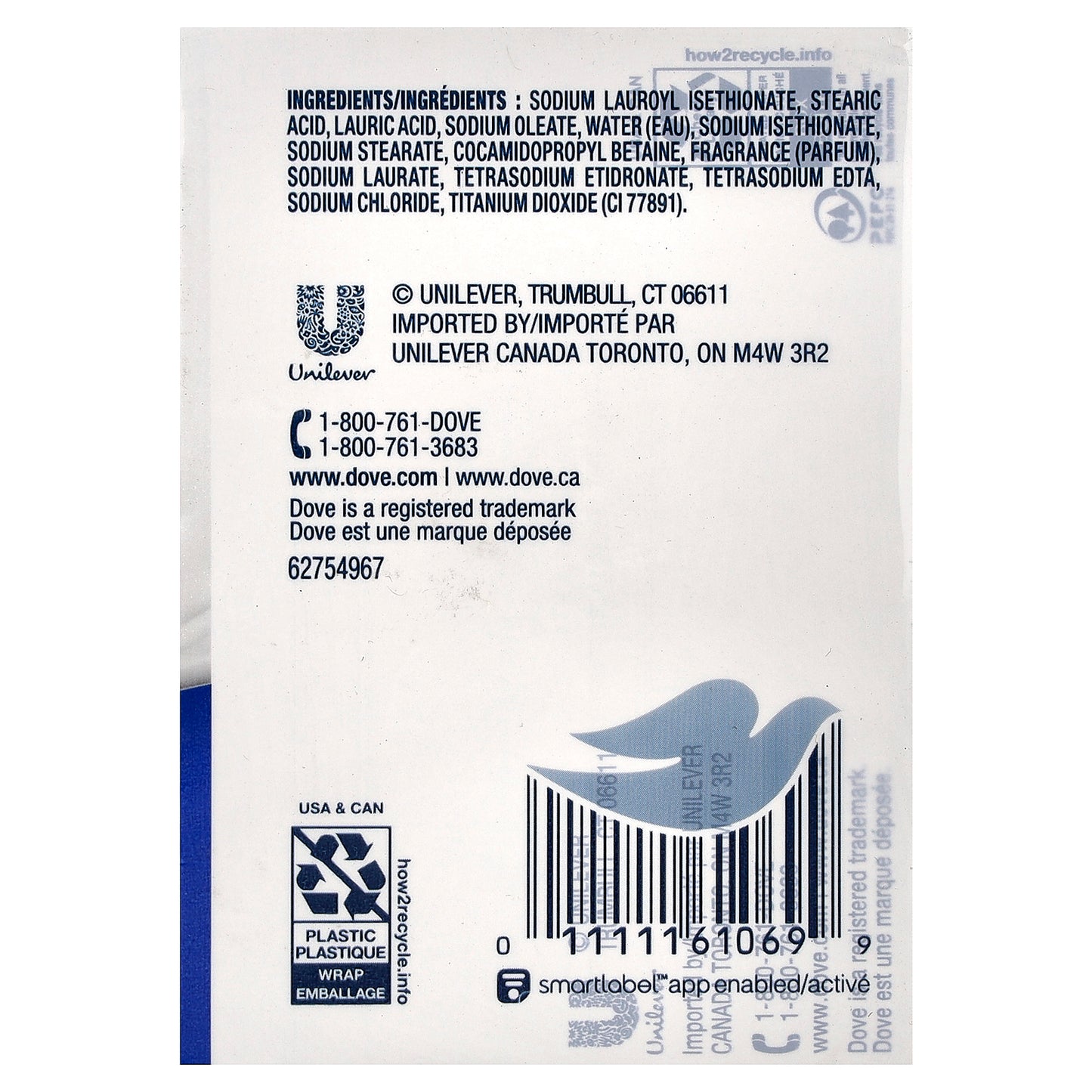 Dove, Beauty Bar Soap with Deep Moisture, Original, 4 Bars, 3.75 oz (106 g) Each