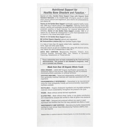 NaturesPlus, Source of Life® Garden, Bone Support, 120 Vegan Capsules