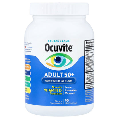 Ocuvite, Adult 50+, 90 Mini Soft Gels