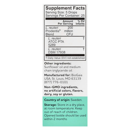 BioGaia, Prodentis, Probiotic Drops, For Gums and Teeth, 200 Million CFU, 0.17 fl oz (5 ml)
