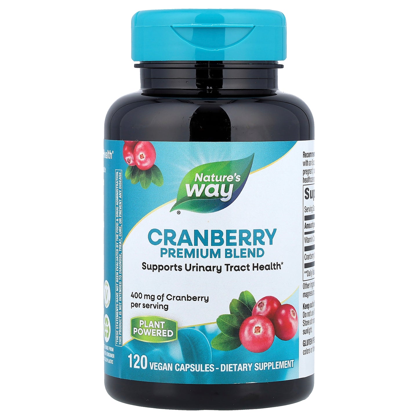 Nature's Way, Cranberry, Premium Blend, 400 mg, 120 Vegan Capsules