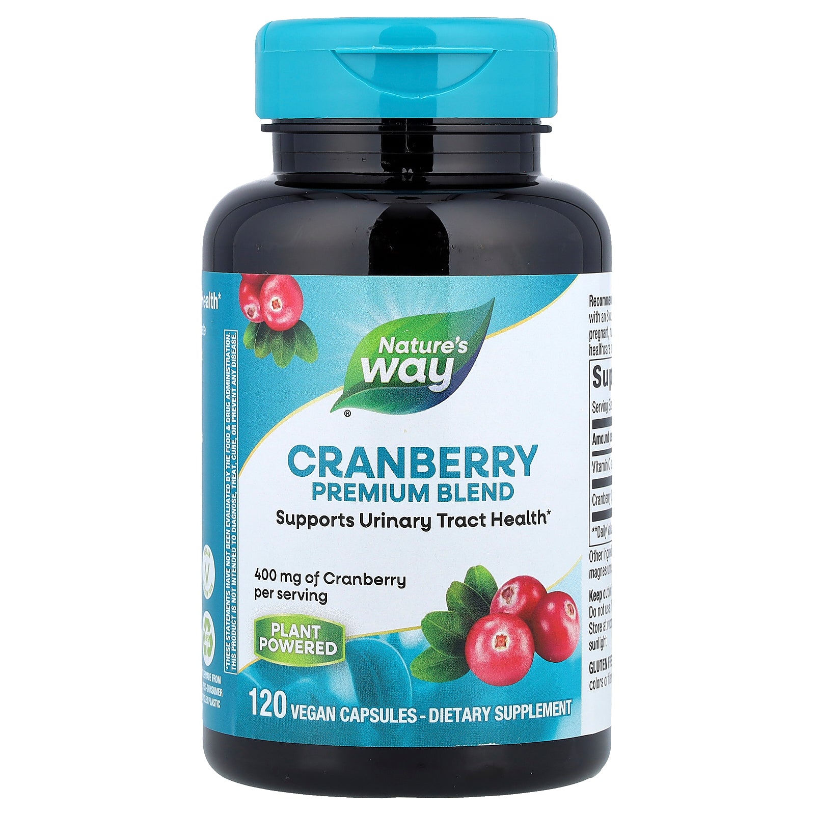 Nature's Way, Cranberry, Premium Blend, 400 mg, 120 Vegan Capsules