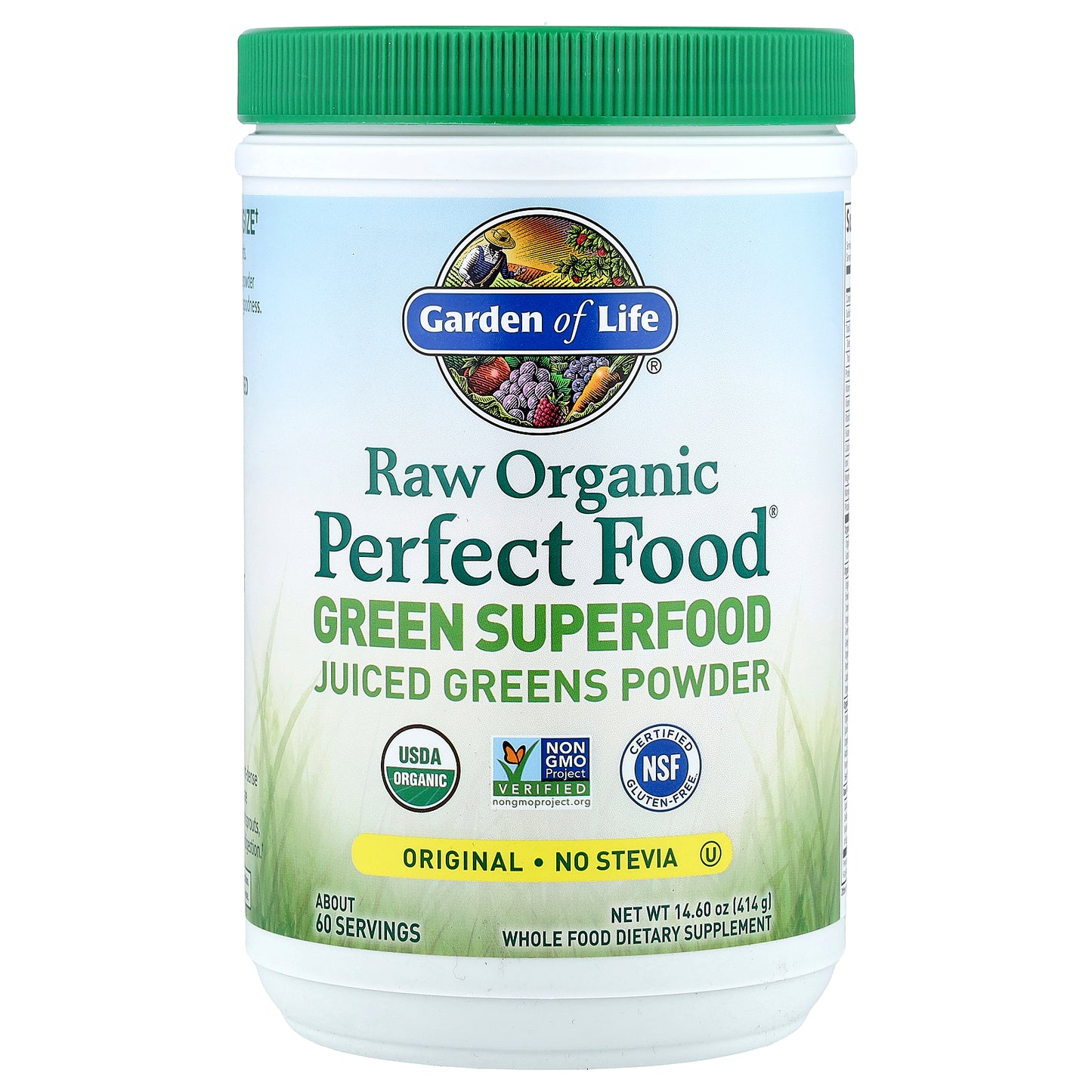 Garden of Life, Raw Organic Perfect Food®, Green Superfood, Juiced Greens Powder, Original, 14.6 oz (414 g)
