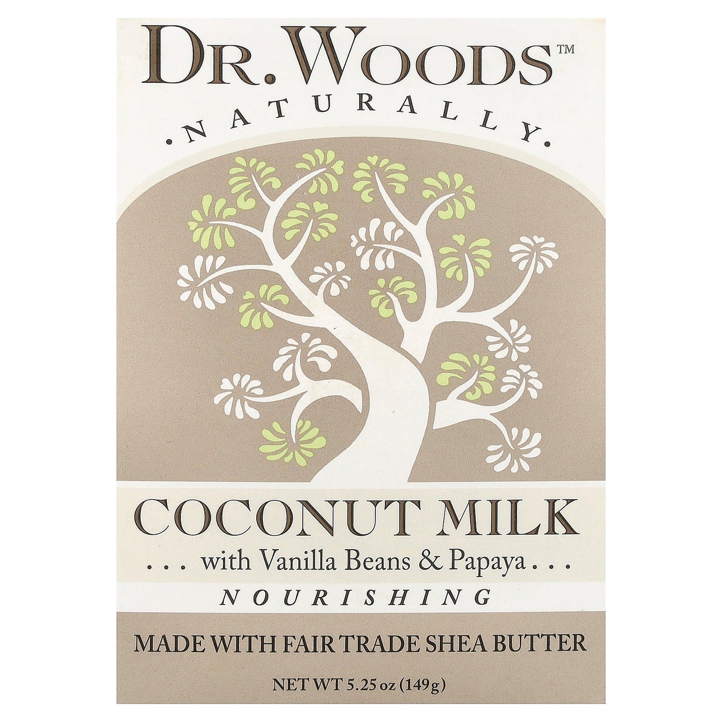 Dr. Woods, Nourishing Bar Soap, Coconut Milk, 5.25 oz (149 g)