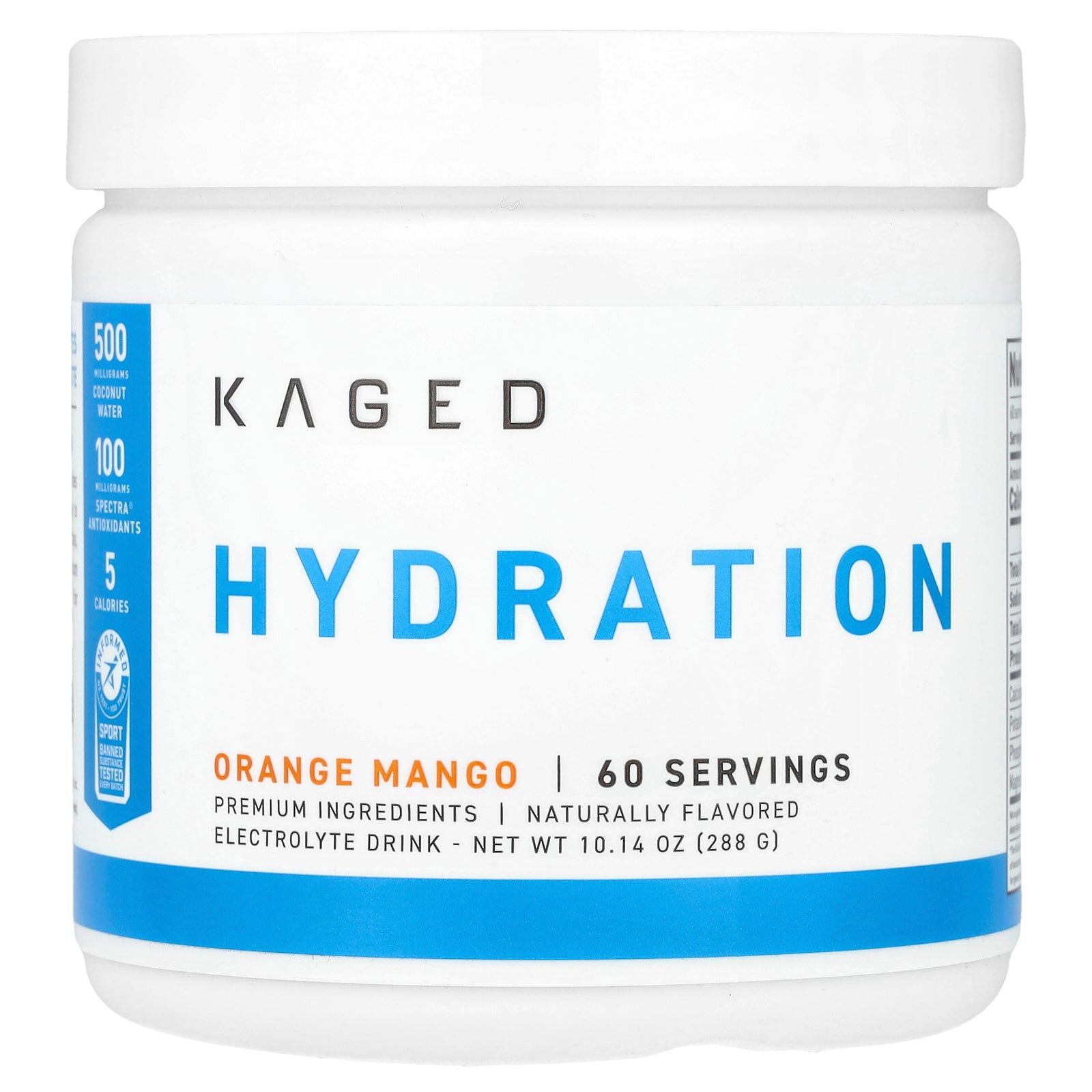 Kaged, Hydration, Orange Mango, 10.14 oz (288 g)