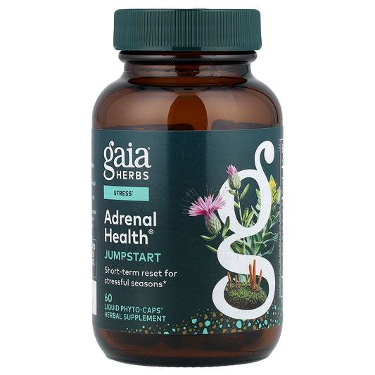 Gaia Herbs, Adrenal Health®, Jump Start, 60 Liquid Phyto-Caps®