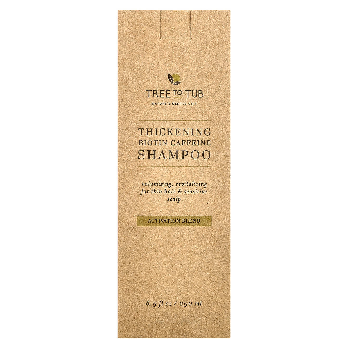 Tree To Tub, Thickening Biotin Caffeine Shampoo, Activation Blend , 8.5 fl oz (250 ml)
