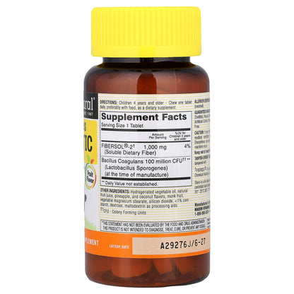 Mason Natural, Healthy Kids Probiotic with Fiber, Fruit, 60 Chewables