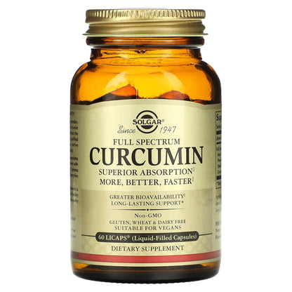 Solgar, Full Spectrum Curcumin, 60 Licaps