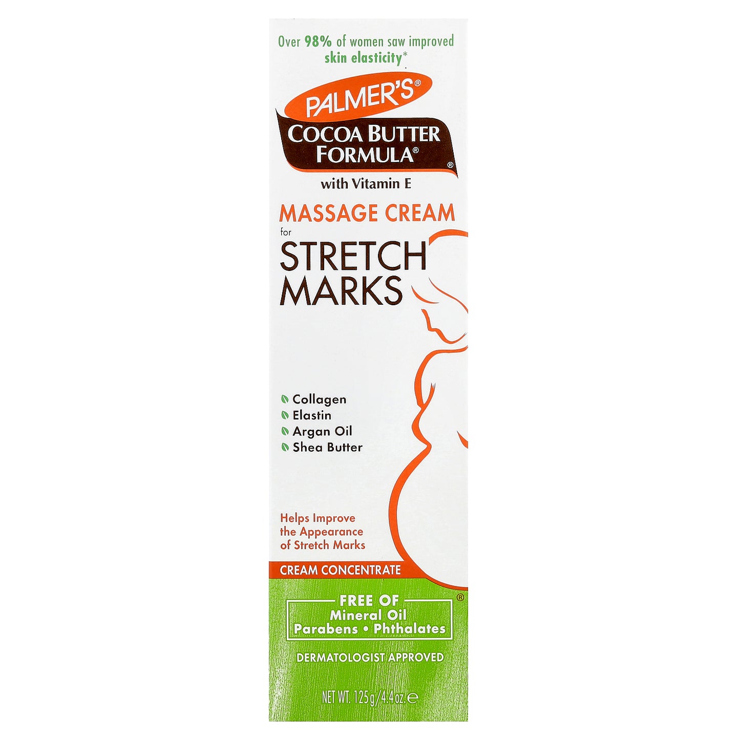 Palmer's, Cocoa Butter Formula® with Vitamin E, Massage Cream for Stretch Marks, 4.4 oz (125 g)