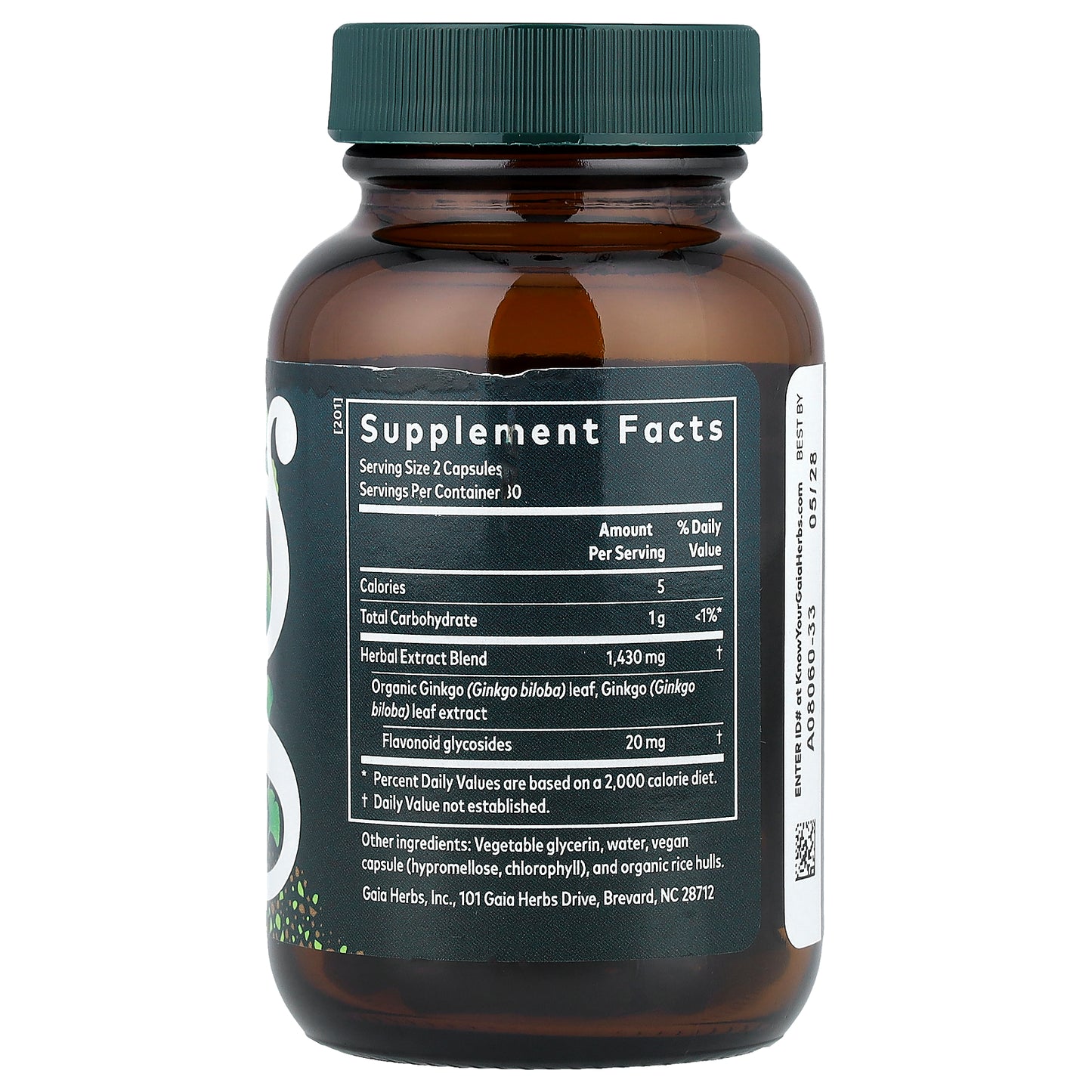 Gaia Herbs, Ginkgo Leaf, 60  Liquid Phyto-Caps®