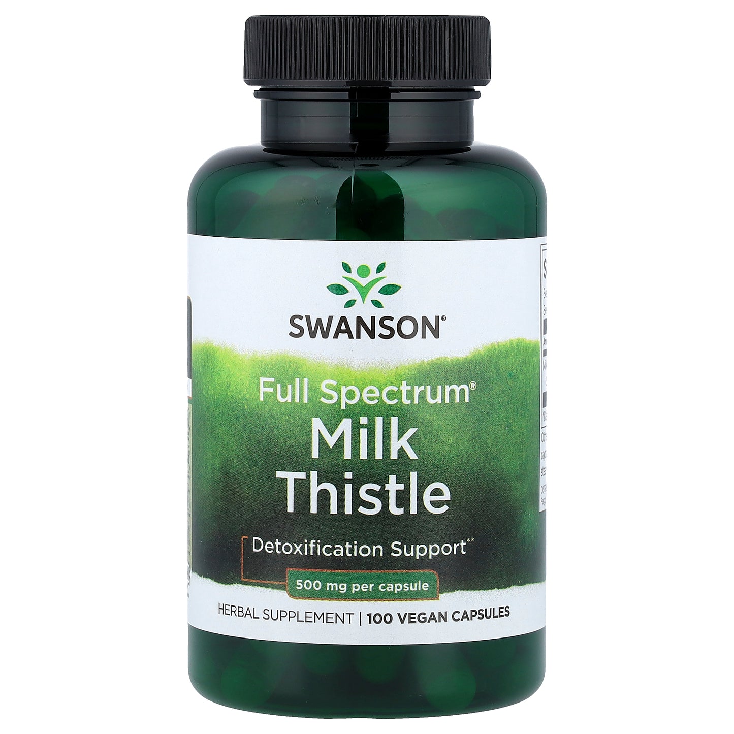 Swanson, Full Spectrum® Milk Thistle, 500 mg, 100 Vegan Capsules