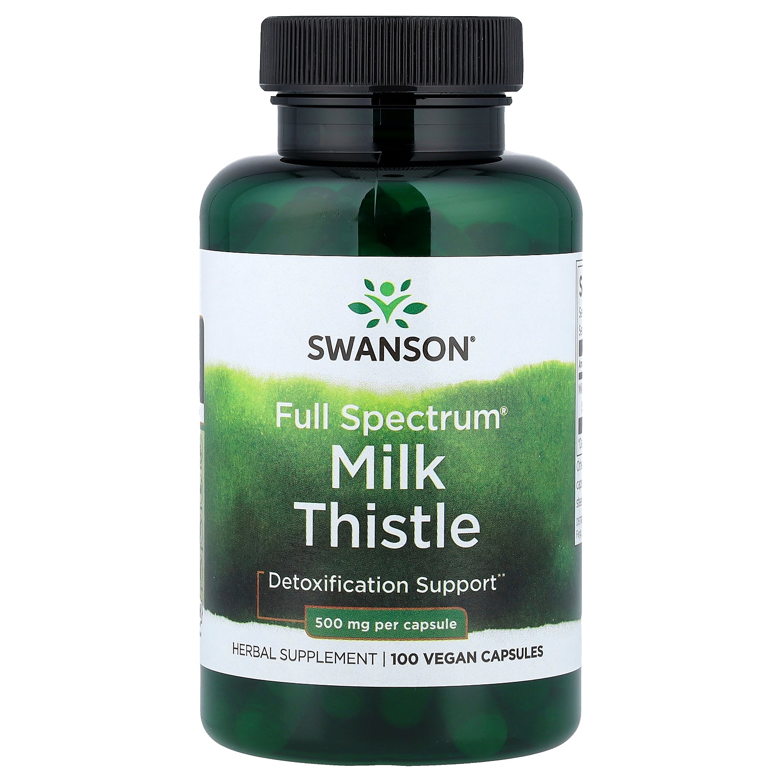 Swanson, Full Spectrum® Milk Thistle, 500 mg, 100 Vegan Capsules