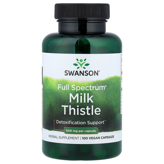 Swanson, Full Spectrum® Milk Thistle, 500 mg, 100 Vegan Capsules