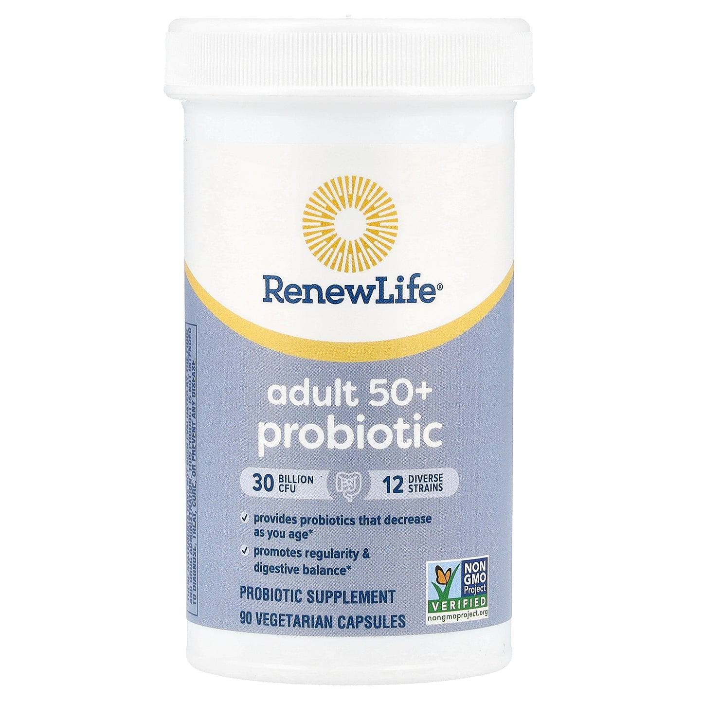 Renew Life, Adult 50+ Probiotic, 30 Billion CFU, 90 Vegetarian Capsules