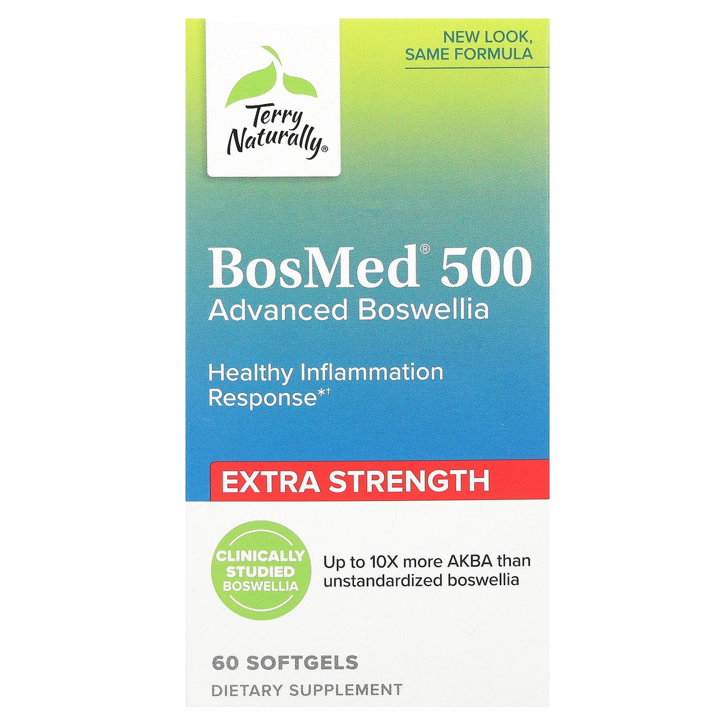 Terry Naturally, BosMed 500, Advanced Boswellia, Extra Strength, 500 mg, 60 Softgels