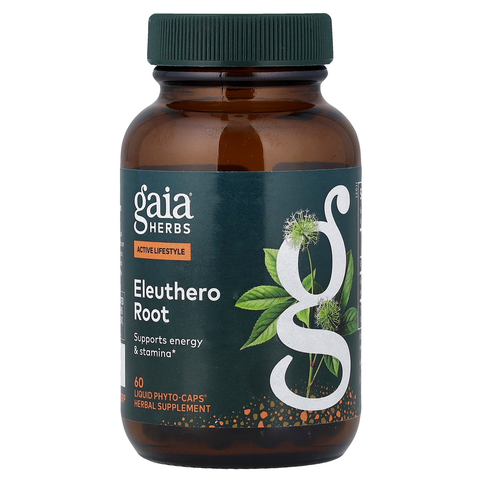 Gaia Herbs, Eleuthero Root, 60 Liquid Phyto-Caps® (277 mg Per cap)
