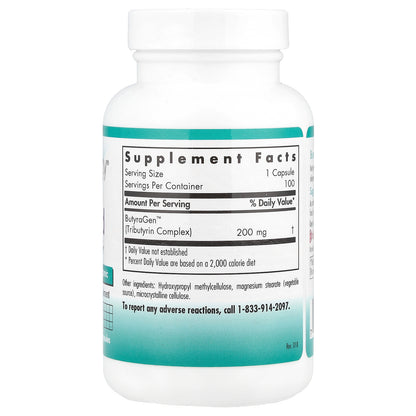 Nutricology, ButyrAid, 100 Delayed-Release Vegetarian Capsules