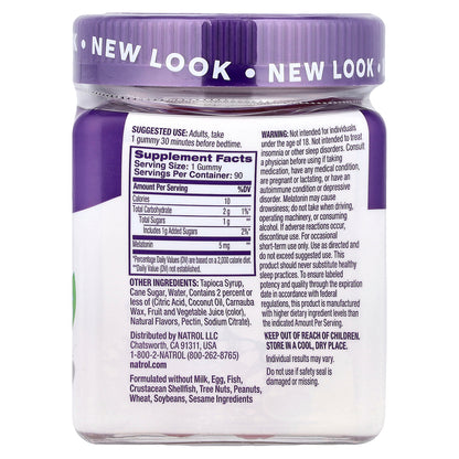 Natrol, Melatonin Gummies, Strawberry, 5 mg, 90 Gummies