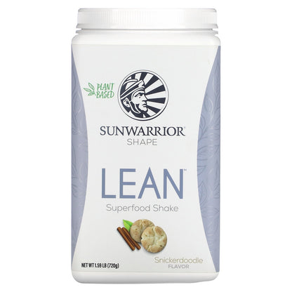 Sunwarrior, Lean Superfood Shake, Snickerdoodle, 1.59 lb (720 g)