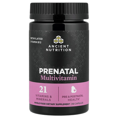 Ancient Nutrition, Prenatal Multivitamin, 90 Capsules