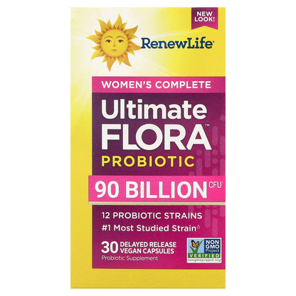 Renew Life, Women's Complete, Ultimate Flora™ Probiotic, 30 Delayed Release Vegan Capsules
