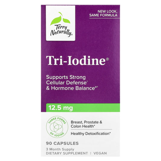 Terry Naturally, Tri-Iodine®, 12.5 mg, 90 Capsules