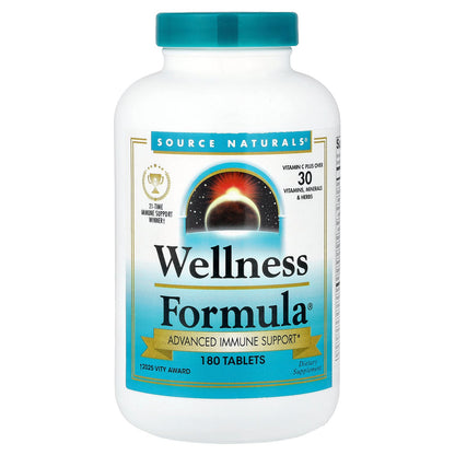 Source Naturals, Wellness Formula®, Advanced Immune Support, 180 Tablets