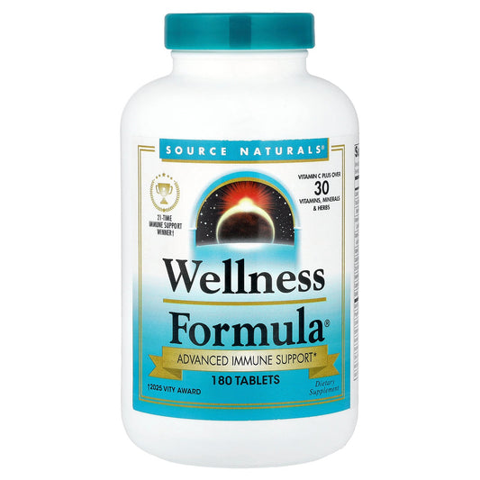 Source Naturals, Wellness Formula®, Advanced Immune Support, 180 Tablets