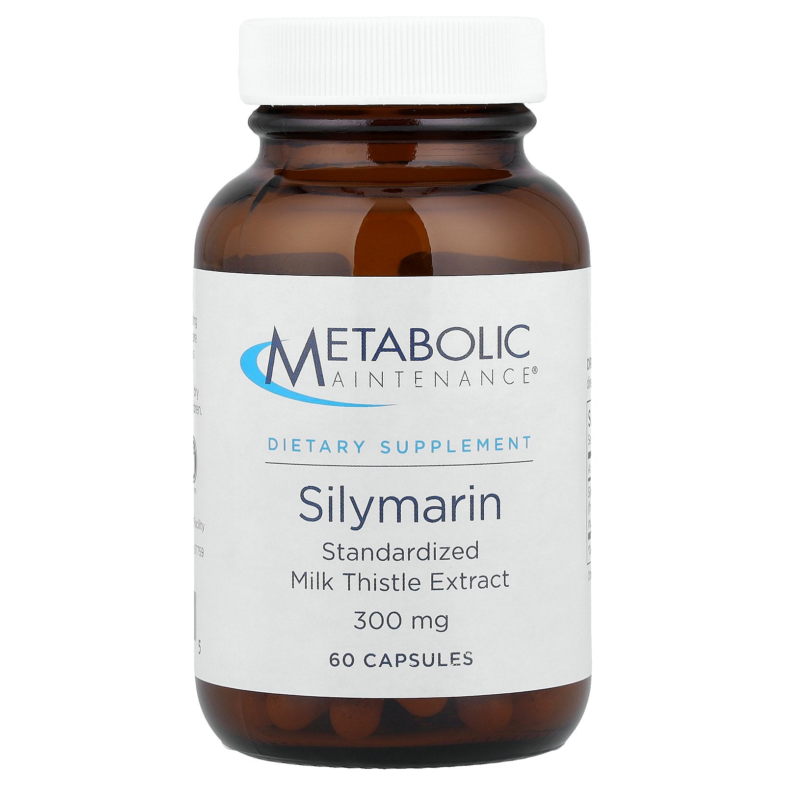 Metabolic Maintenance, Silymarin, Standardized Milk Thistle Extract, 300 mg, 60 Capsules