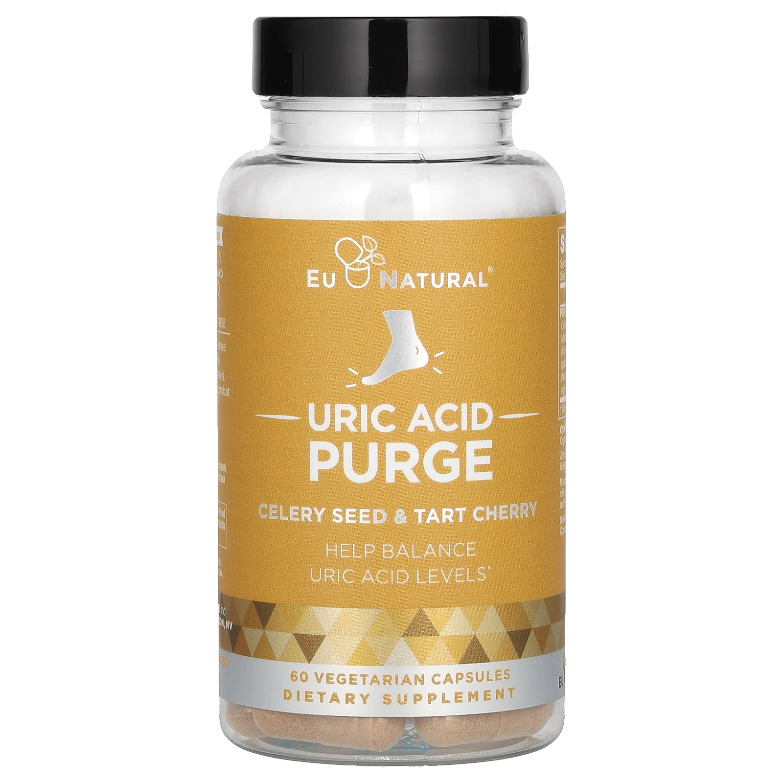 Eu Natural, Uric Acid Purge, Celery Seed & Tart Cherry, 60 Vegetarian Capsules