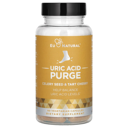 Eu Natural, Uric Acid Purge, Celery Seed & Tart Cherry, 60 Vegetarian Capsules