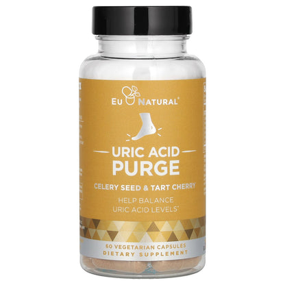 Eu Natural, Uric Acid Purge, Celery Seed & Tart Cherry, 60 Vegetarian Capsules