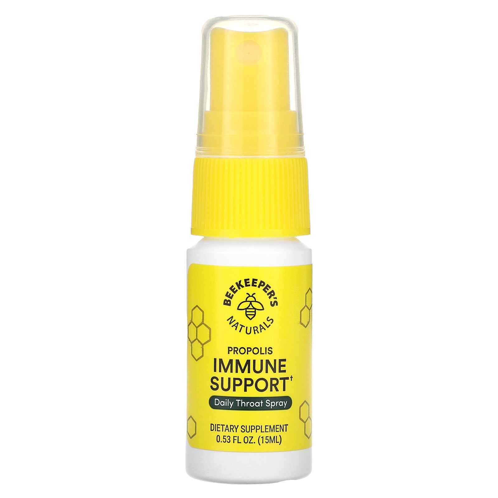 Beekeeper's Naturals, Propolis Immune Support, Daily Throat Spray, 0.53 fl oz (15 ml)