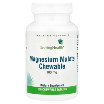Seeking Health, Magnesium Malate Chewable, 100 mg, 100 Chewable Tablets