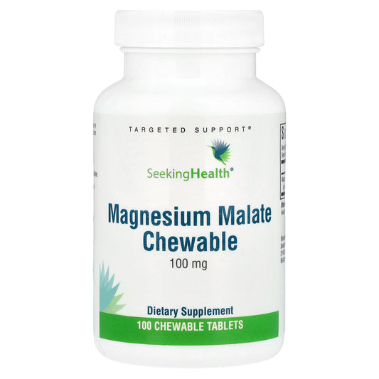 Seeking Health, Magnesium Malate Chewable, 100 mg, 100 Chewable Tablets