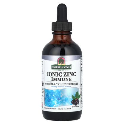 Nature's Answer, Ionic Zinc Immune with Black Elderberry, 4 fl oz (120 ml)