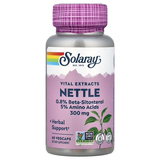 Solaray, Vital Extracts, Nettle, 300 mg, 60 VegCaps