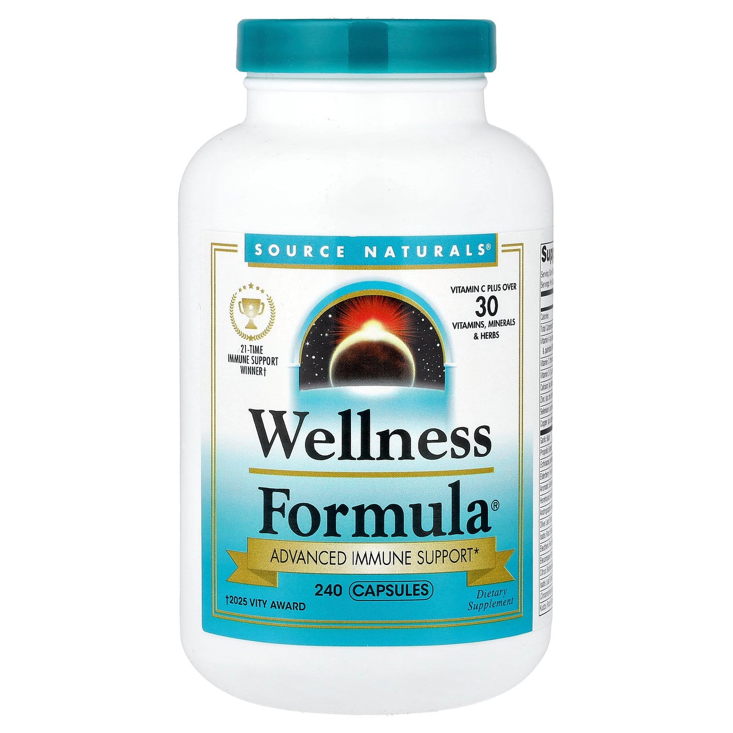 Source Naturals, Wellness Formula®, Advanced Immune Support, 240 Capsules