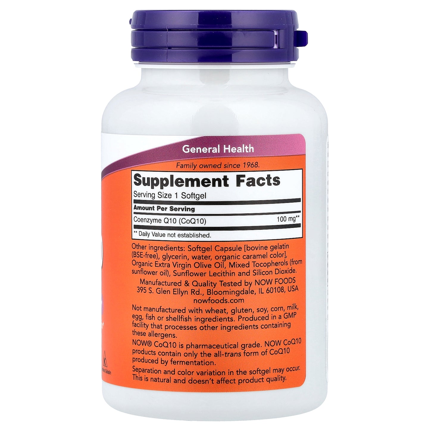 NOW Foods, CoQ10, 100 mg, 150 Softgels