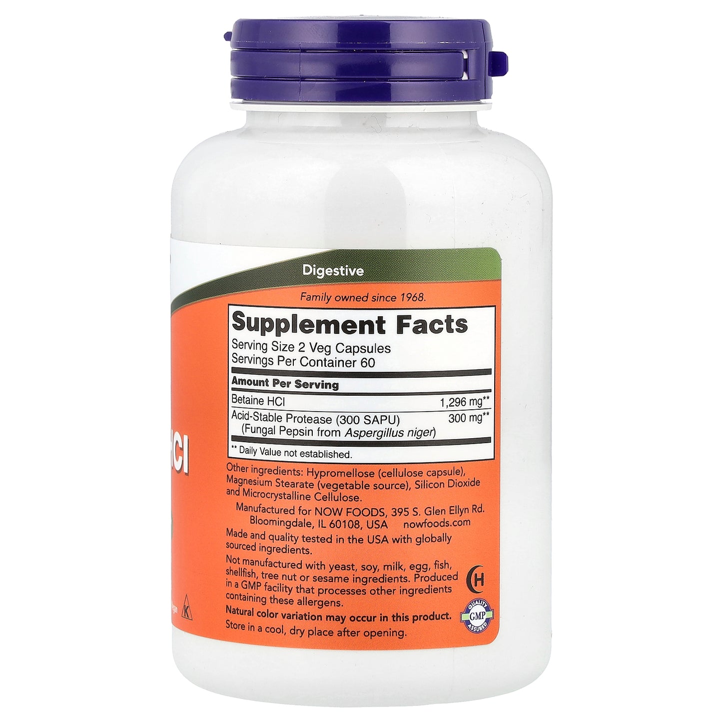 NOW Foods, Betaine HCl, 120 Veg Capsules