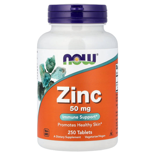 NOW Foods, Zinc, 50 mg, 250 Tablets