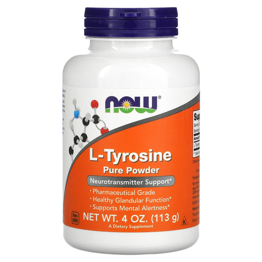 NOW Foods, L-Tyrosine Pure Powder, 4 oz (113 g)