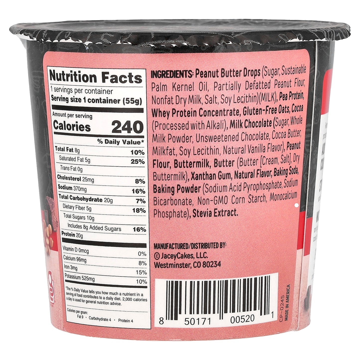 FlapJacked, Mighty Muffin, Chocolate Peanut Butter, 1.94 oz (55 g)