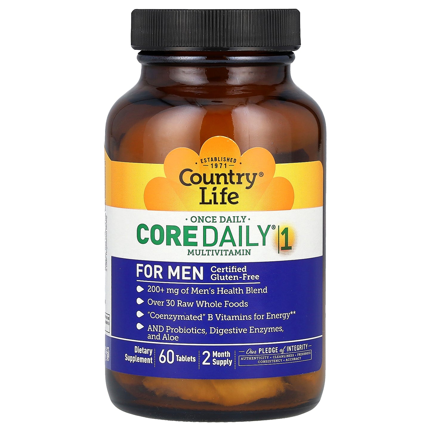 Country Life, Core Daily® 1 Multivitamin, For Men, 60 Tablets