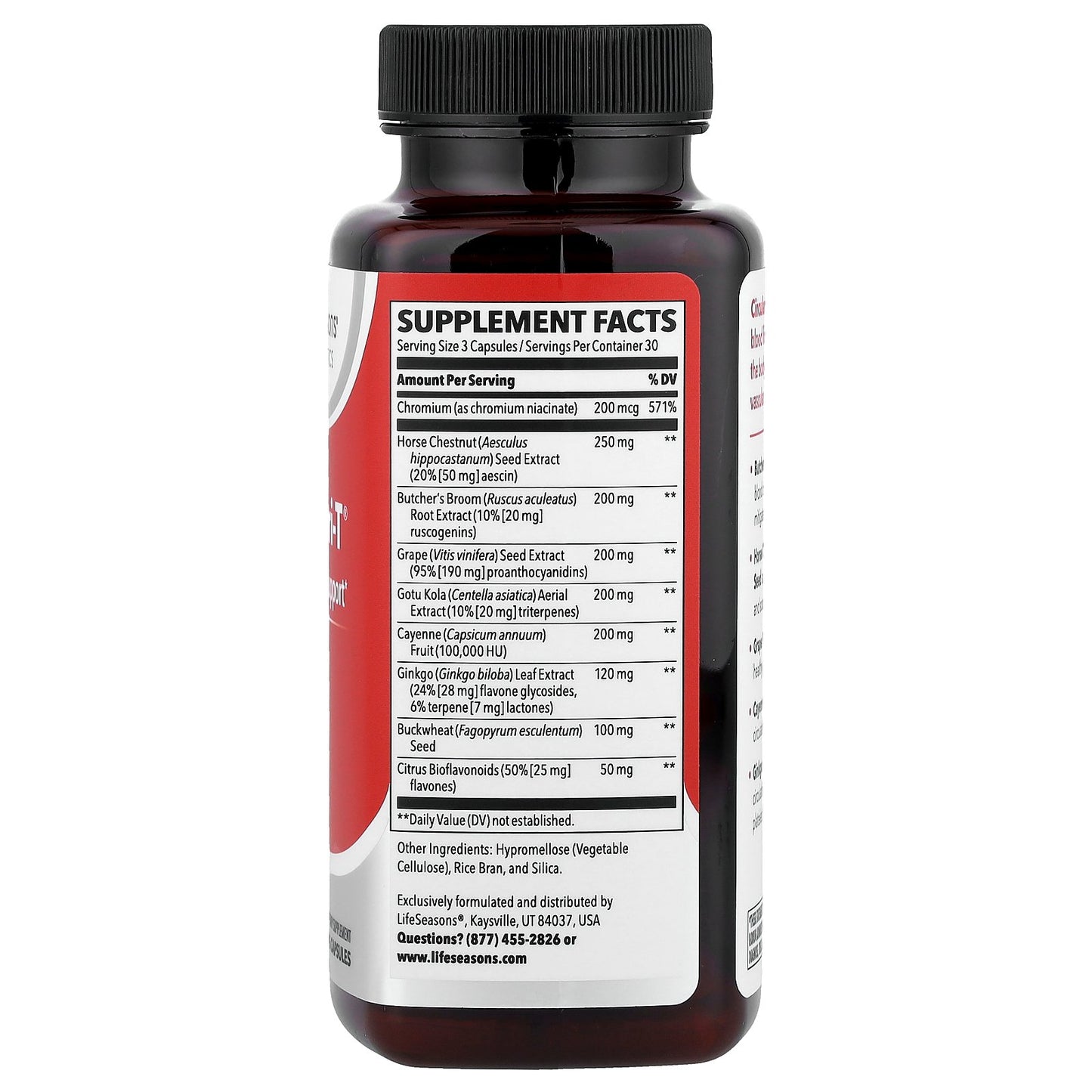 LifeSeasons, Circulari-T®, Blood Flow Support, 90 Veg Capsules