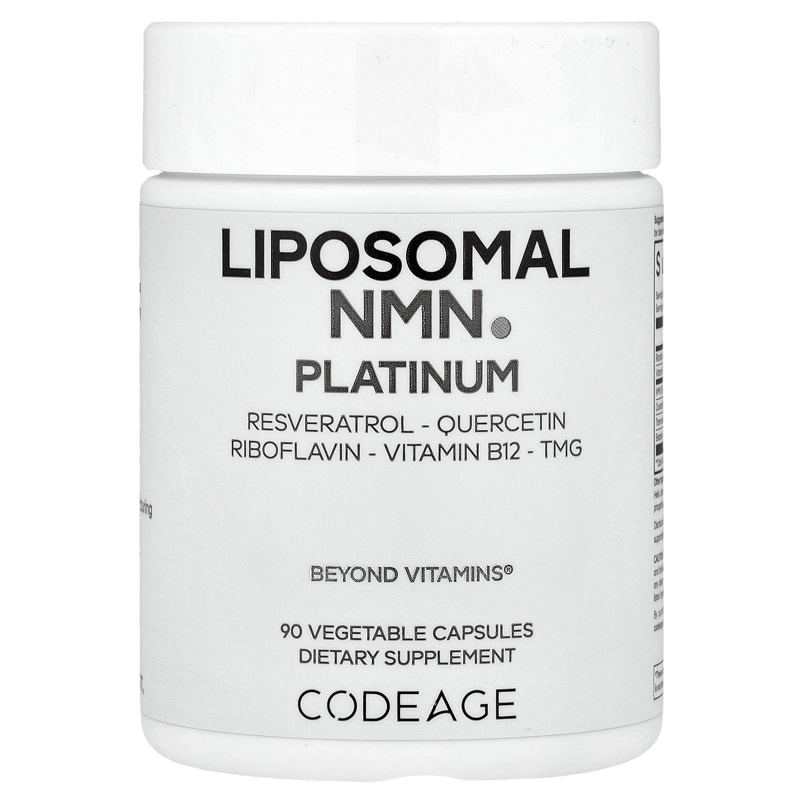 Codeage, Liposomal NMN Platinum, 90 Vegetable Capsules